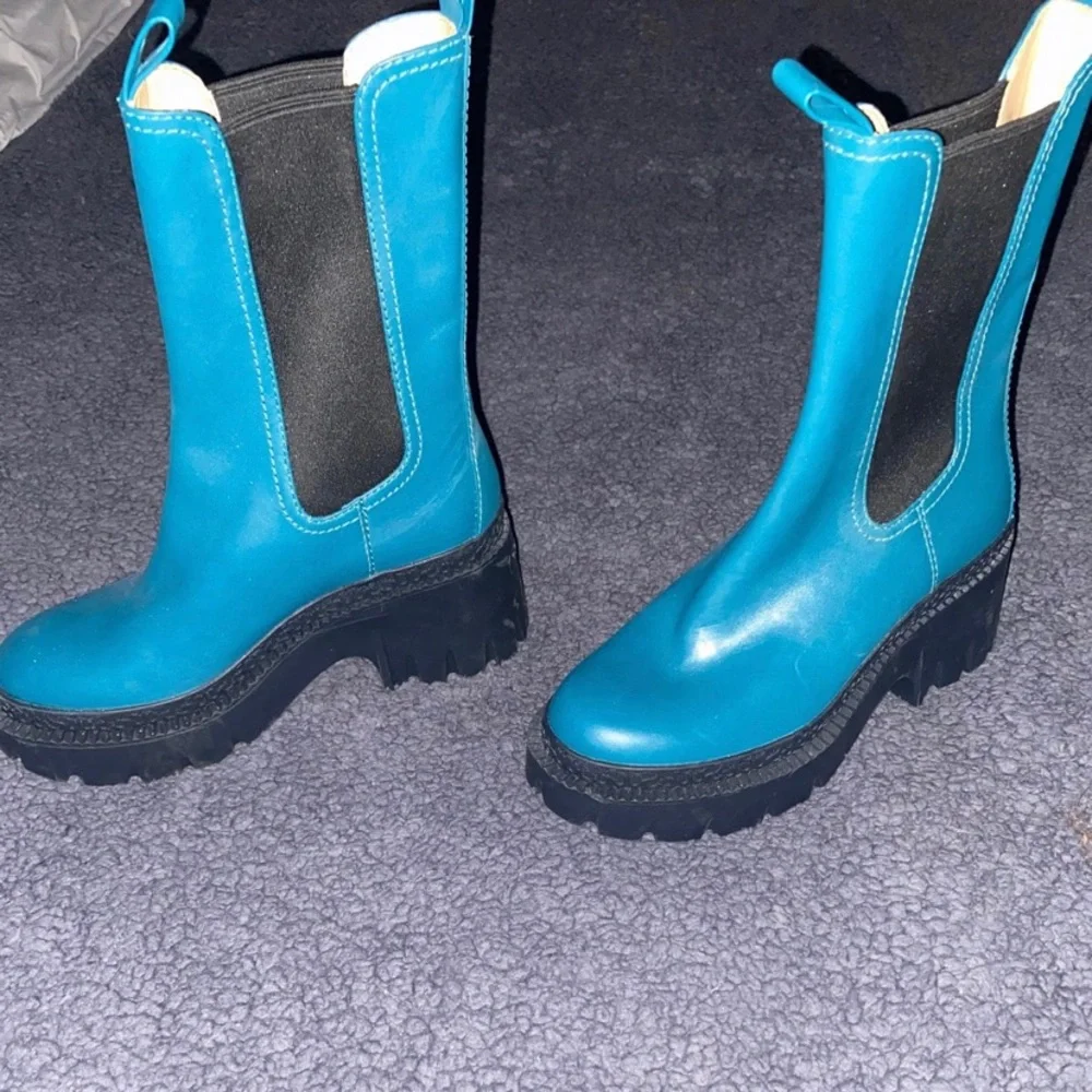 Coach Turquoise Alexa Booties - Picture 1 of 1
